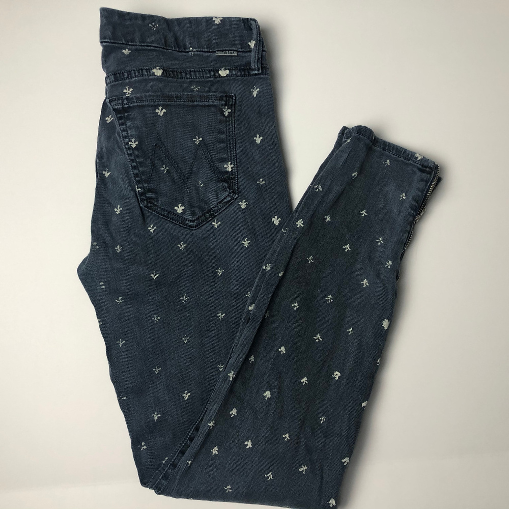 Mother Womens Skinny Ankle Zip Jeans 29